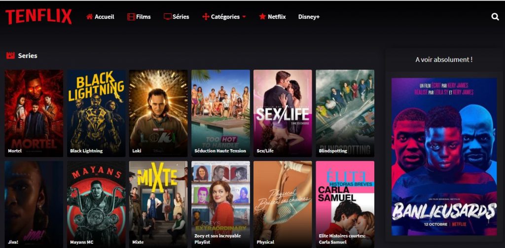 Novaflix Sans Pub 10flix.com : netflix gratuit pour films et séries